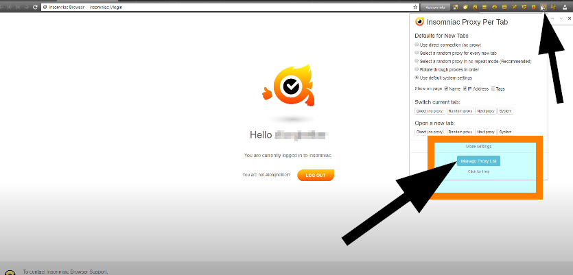 Insomniac Proxy Per Tab
