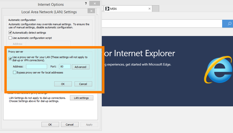 Configure Proxy Settings